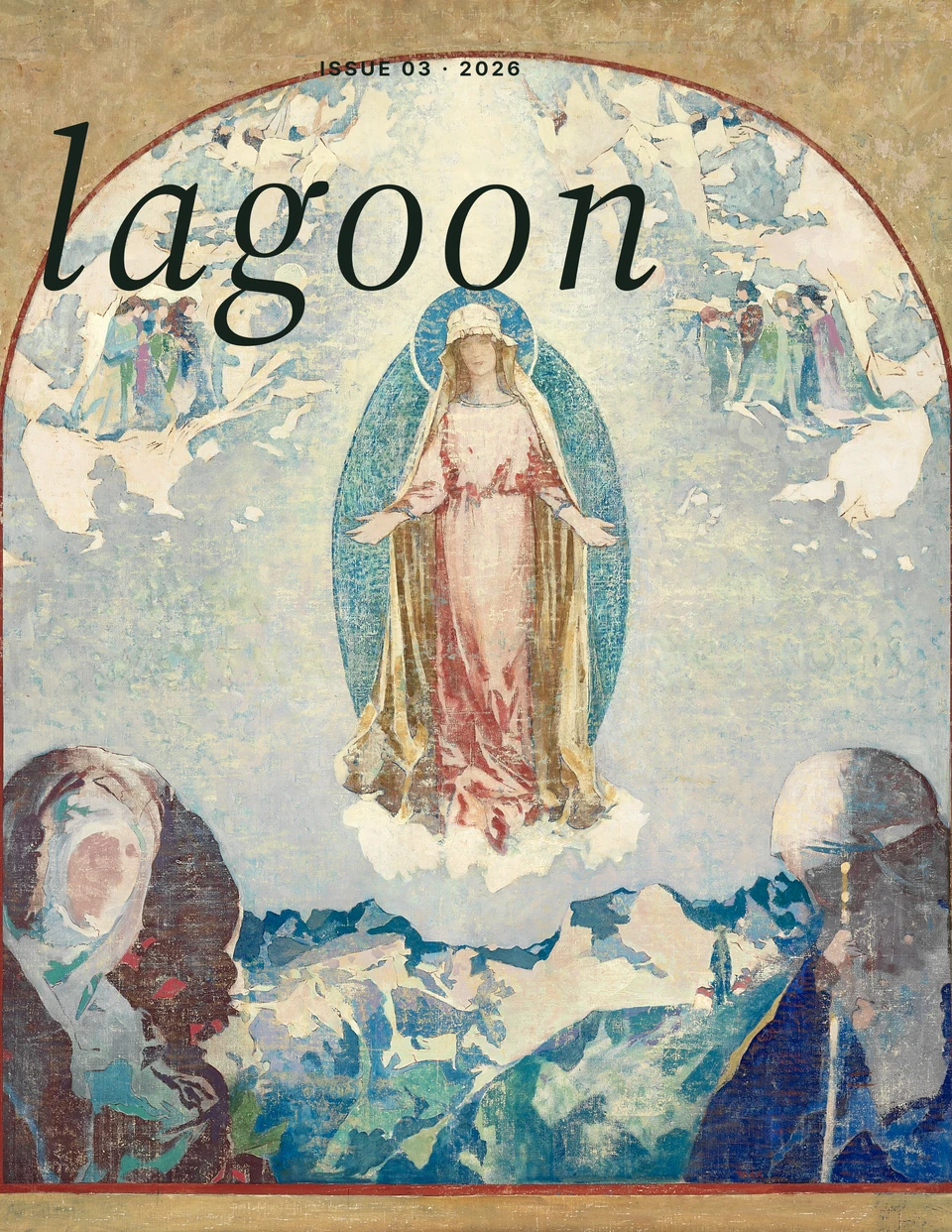 Lagoon Issue 03 cover with Augustus Vincent Tack’s Rosa Mystica