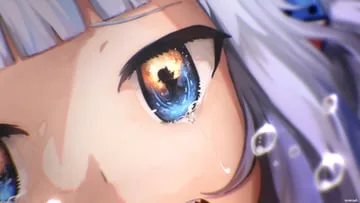 gawr gura, watson amelia (hololive english) by advarcher