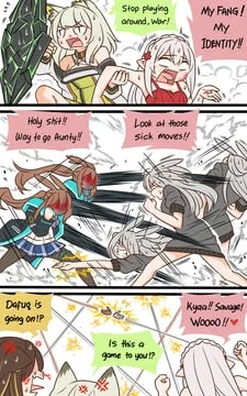 amiya, folinic, kal'tsit, savage, warfarin (arknights) by guin guin