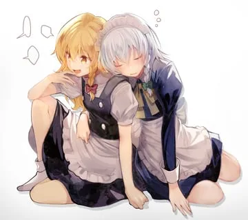 izayoi sakuya, kirisame marisa (touhou) by yuki (popopo)