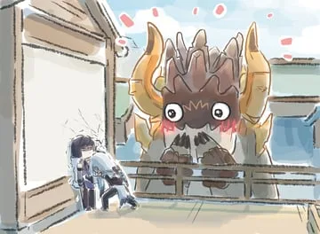 azhdaha (genshin impact) shenhe (genshin impact) yelan (genshin impact) (genshin impact) by xinzoruo