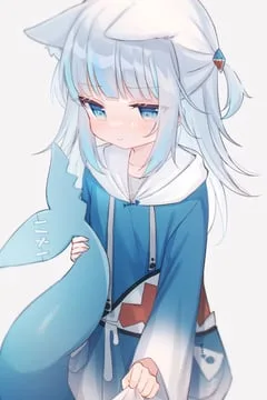 gawr gura, gawr gura (1st costume) (hololive english) by shouu-kun