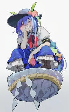 hinanawi tenshi (touhou) by syuri22