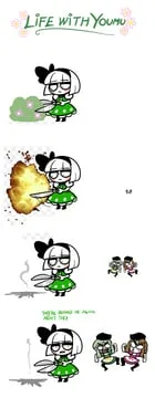 konpaku youmu, nishida satono, teireida mai (touhou) by peachems (gemu)