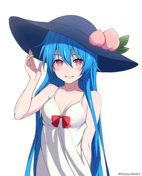 hinanawi tenshi (touhou) by yoshinatsu