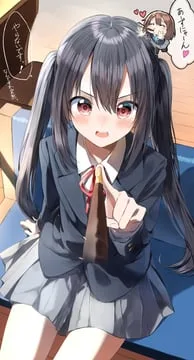 hirasawa yui nakano azusa (k-on!) by pentagon (railgun ky1206)
