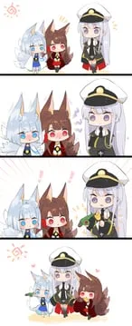akagi, enterprise, kaga (azur lane) by putimaxi
