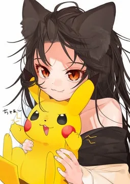 imaizumi kagerou, pikachu (pokemon, touhou) by gotoh (nekocat)