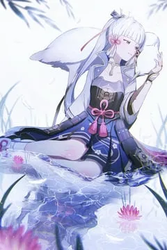 kamisato ayaka (genshin impact) by haragaita i
