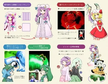 flandre scarlet, kawashiro nitori, kochiya sanae, komeiji koishi, komeiji satori, patchouli knowledge (touhou) by itatatata