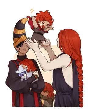 godfrey first elden lord mohg lord of blood morgott the omen king queen marika the eternal (elden ring) by donar0217