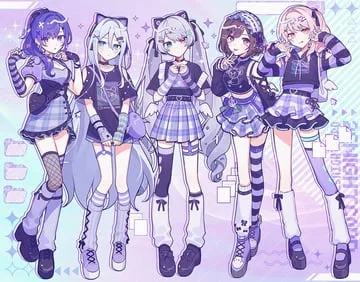 25-ji miku akiyama mizuki asahina mafuyu hatsune miku shinonome ena yoisaki kanade (project sekai vocaloid) by waka (wk4444)