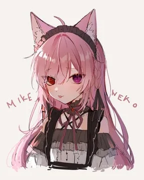 mikeneko (utaite) (indie virtual youtuber) by ookami ciro