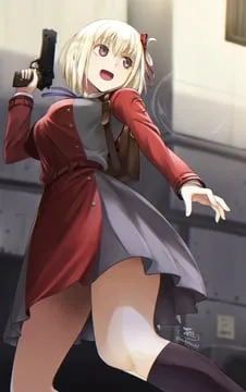 nishikigi chisato (lycoris recoil) by tea (nakenashi)