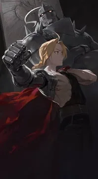alphonse elric, edward elric (fullmetal alchemist) by modare