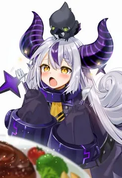 crow (la+ darknesss), la+ darknesss, la+ darknesss (1st costume) (hololive) by gotoh (nekocat)
