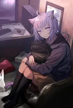 nekomata okayu (hololive) by miyabino (miyabi1616)