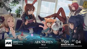 amiya, exusiai, ifrit, jessica, kroos, saria, shaw, silence (arknights) by yostar pictures