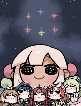 ceres fauna, hakos baelz, hakos baelz (1st costume), irys, nanashi mumei, nanashi mumei (1st costume), ouro kronii, ouro kronii (1st costume), smol baelz, smol fauna, smol irys, smol kronii, smol mumei, smol sana, tsukumo sana (hololive english) by clipe