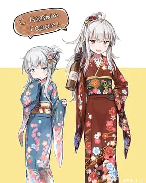fubuki (kancolle), gangut (kancolle), hibiki (kancolle), verniy (kancolle) (kantai collection) by cnm