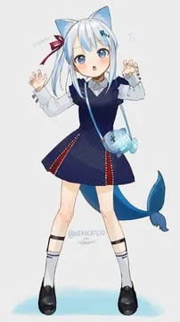 gawr gura (hololive english) by gotoh (nekocat)