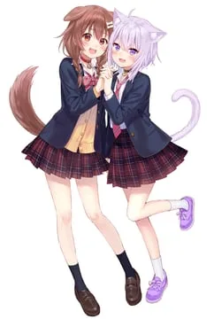 inugami korone, nekomata okayu (hololive) by fukahire (ruinon)
