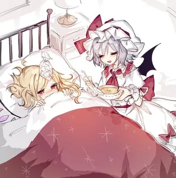 flandre scarlet remilia scarlet (touhou) by sorani (kaeru0768)