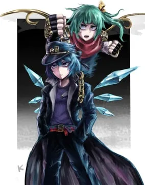 cirno, daiyousei, kujo jotaro, star platinum (jojo no kimyou na bouken, stardust crusaders, touhou) by max-k