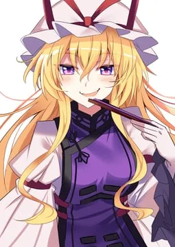 yakumo yukari (touhou) by e.o.