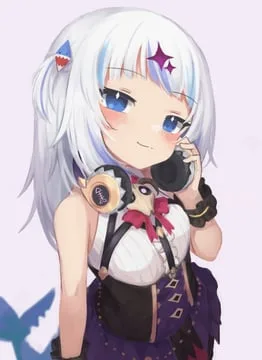 gawr gura, mano aloe (hololive english) by klaius