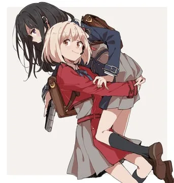 inoue takina, nishikigi chisato (lycoris recoil) by ree (re-19)