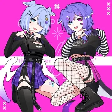 elira pendora, selen tatsuki (nijisanji en) by waka (wk4444)