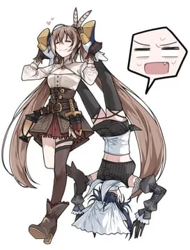 nanashi mumei, nanashi mumei (1st costume), ouro kronii, ouro kronii (1st costume) (hololive english) by clipe