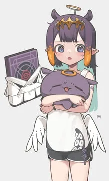 ao-chan (ninomae ina'nis), ninomae ina'nis, takodachi (ninomae ina'nis) (hololive english) by a:n (angrynum)