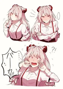 fujiwara no mokou (touhou) by somei ooo