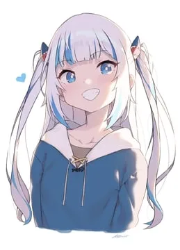 gawr gura, gawr gura (1st costume) (hololive english) by cloba