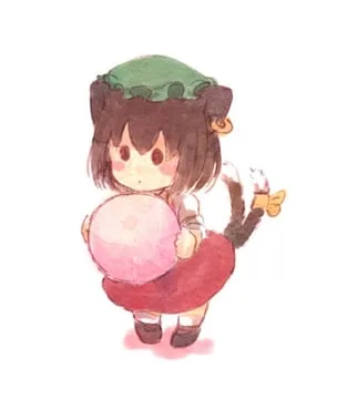 chen (touhou) by terrajin