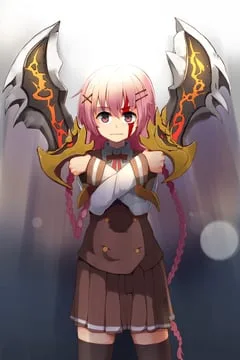 kratos, moeta kaoruko (comic girls, god of war) by kion-kun