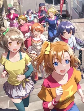ayase eli, hoshizora rin, koizumi hanayo, kousaka honoka, minami kotori, nishikino maki, sonoda umi, toujou nozomi, yazawa nico (love live! school idol project) by shamakho