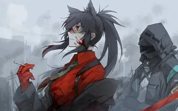 doctor, texas, texas (willpower) (arknights) by kankan33333