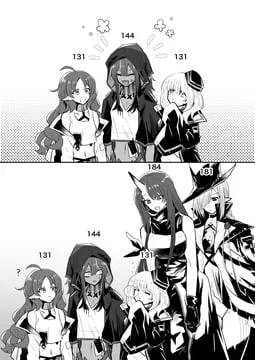 durin, flint, gladiia, hoshiguma, myrtle (arknights) by iwashi 80