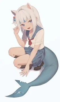 gawr gura (hololive hololive english) by frost 002