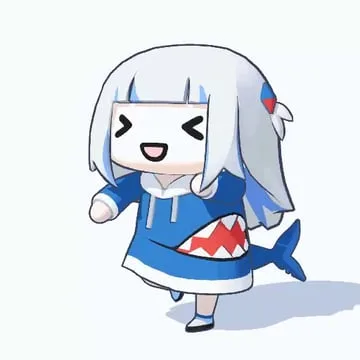 gawr gura smol gura (hololive hololive english) by seafoamboy