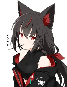 kurokami fubuki (hololive) by felutiahime