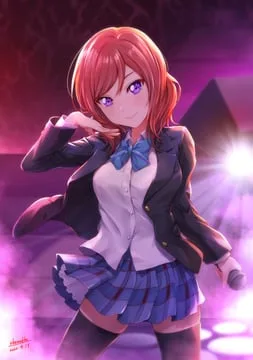 nishikino maki (love live! school idol project) by shamakho