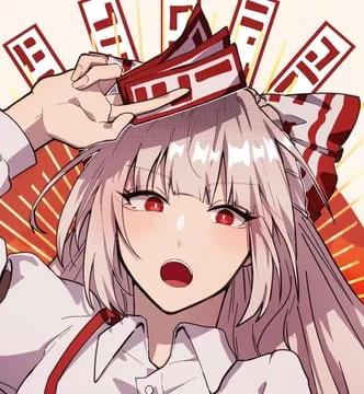 fujiwara no mokou (touhou) by somei ooo