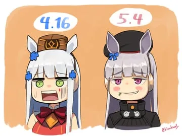 gold ship (umamusume) hk416 (girls' frontline) (girls' frontline umamusume) by kion-kun