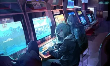 g11, hk416, ump45 (castlevania (series), darius gaiden, darius (series), girls' frontline, metal slug, street fighter ii (series)) by miyabino (miyabi1616)