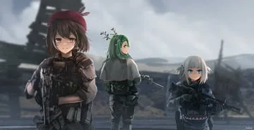 ceres fauna, gawr gura, nanashi mumei (hololive english) by advarcher