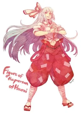 fujiwara no mokou (touhou) by terrajin